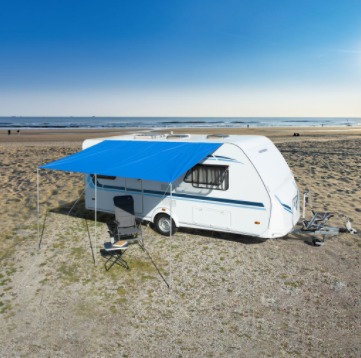 Slnečná clona Playa 450 x 240 cm, modrá