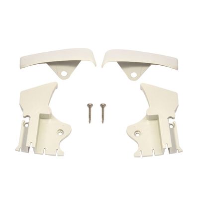 Čiapky koncovky vodiacej koľajnice Thule Omnistor 8000, krémová súprava vľavo + vpravo