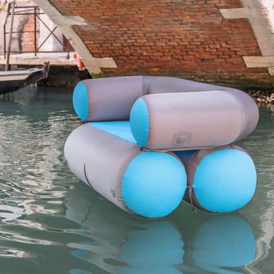 Nafukovacie kreslo Gentle Tent modré 180 cm