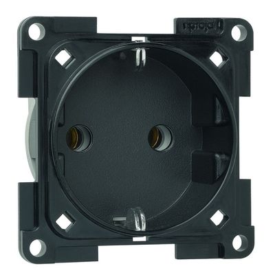 Interiérová zásuvka Schuko 230V čierna