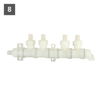 Rozdeľovač 4-násobný so skrutkovými maticami