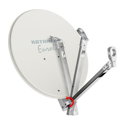 Satelitný systém KEA 650 G, biely, so sklopným ramenom LNB