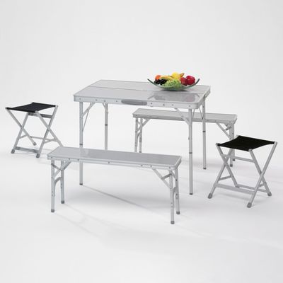 Skladacia pikniková sada z hliníka