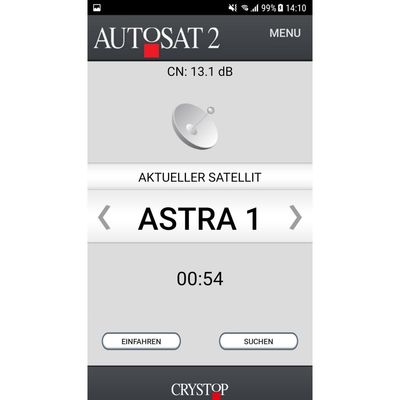 Možnosť aplikácie pre systém sat AutoSat 2