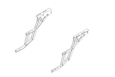 Nožnice Thule Double Step 12V Hliník, ľavá ruka