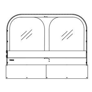 Vkladanie okien Predný Thule QuickFit 3 - 3,1 m