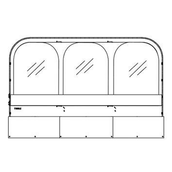 Vkladanie okien Predný Thule QuickFit 3,6 m