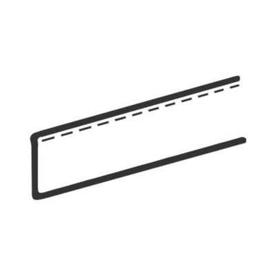 Potrubie na vodiacu lištu, čierne, 3 mx 5 mm