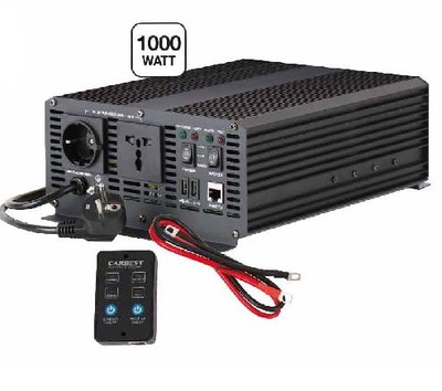 Sínusový menič 12/230 V, 1000 W, integrovaná nabíjačka 10 A