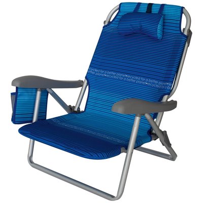 Plážové kreslo Eurotrail Perez Beach Recycled