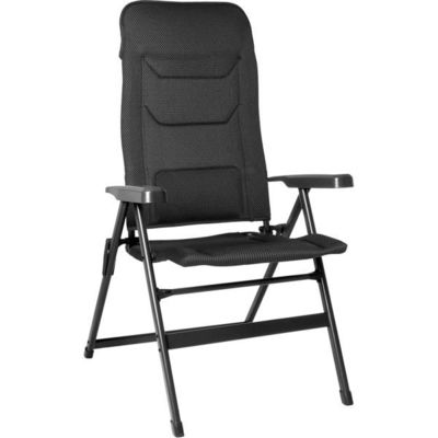 Kempingová stolička Aravel Vitachic, antracitová výška 126 cm