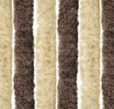 Záves do dverí predstanu / balkónu  100 x 205 cm bežovo-hnedá