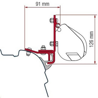 Adaptér Kit Brandrup VW T5/T6