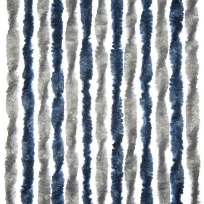 Záves do dverí karavanu 56 x 175 cm modro-strieborný