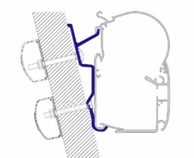 Adaptér na markízu Fiat Ducato H3 - nástenný