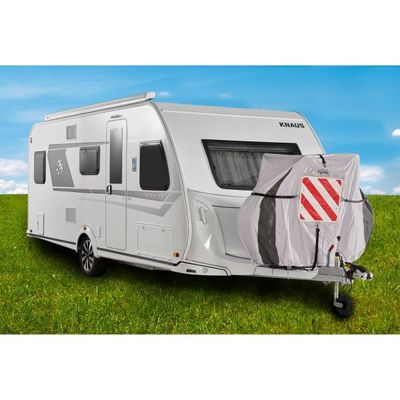 Krycia plachta na óje prívesu a nosiče na ťažnom zariadení Hindermann Universal Zwoo, pre 3 bicykle