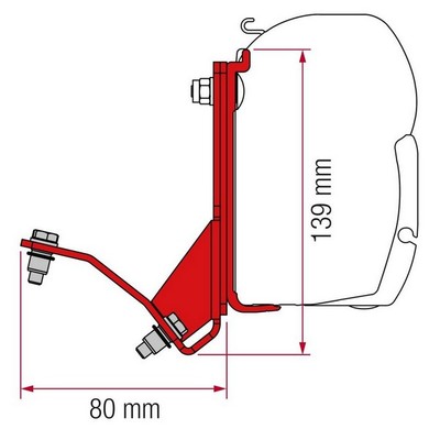 Adaptér Kit Fiat Ducato Hymercar, Pössl H2