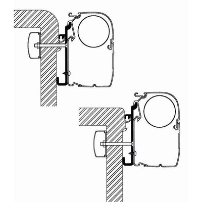 Adaptér na markízu Rapido Serie 7, 8 set