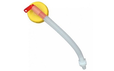 Uzáver na bandasku DIN 96 s hadicou a uzatváracím ventilom